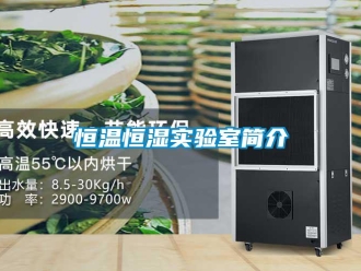 知識百科恒溫恒濕實(shí)驗(yàn)室簡介