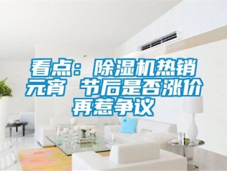 行業(yè)新聞看點(diǎn)：除濕機(jī)熱銷(xiāo)元宵 節(jié)后是否漲價(jià)再惹爭(zhēng)議