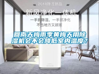 行業(yè)新聞回南天梅雨季黃梅天用除濕機會不會降低室內(nèi)溫度？