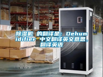 企業(yè)新聞除濕機 的翻譯是：Dehumidifier 中文翻譯英文意思，翻譯英語