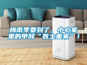 行業(yè)新聞梅雨季要到了，小心家里的甲醛“卷土重來”！