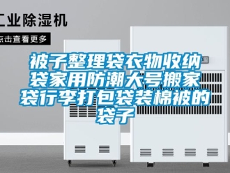 企業(yè)新聞被子整理袋衣物收納袋家用防潮大號搬家袋行李打包袋裝棉被的袋子
