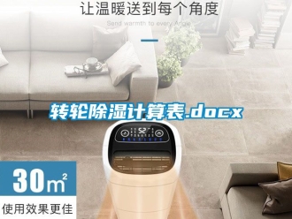 常見問題轉(zhuǎn)輪除濕計算表.docx