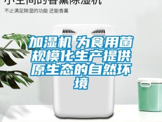 行業(yè)新聞加濕機(jī)　為食用菌規(guī)?；a(chǎn)提供原生態(tài)的自然環(huán)境