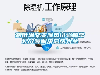 常見問題高低溫交變濕熱試驗(yàn)箱常見故障解決總結(jié)大全