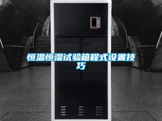 知識(shí)百科恒溫恒濕試驗(yàn)箱程式設(shè)置技巧