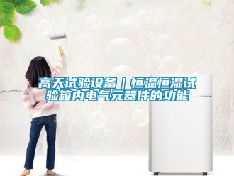 知識百科高天試驗設(shè)備｜恒溫恒濕試驗箱內(nèi)電氣元器件的功能