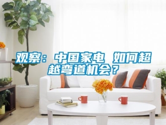 常見問題觀察：中國家電 如何超越彎道機會？