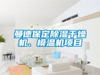 行業(yè)新聞曼德保定除濕干燥機、模溫機項目