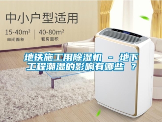 行業(yè)新聞地鐵施工用除濕機 - 地下工程潮濕的影響有哪些 ？