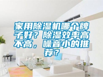 常見問題家用除濕機哪個牌子好？除濕效率高不高，噪音小的推薦？