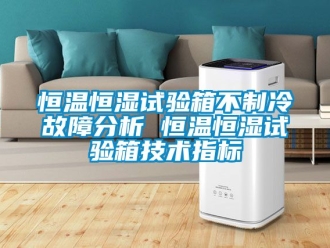 知識百科恒溫恒濕試驗箱不制冷故障分析 恒溫恒濕試驗箱技術(shù)指標