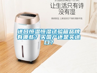 知識百科進口恒溫恒濕試驗箱品牌有哪些？買國產還是買進口？
