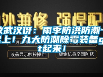 常見問題致武漢伢：雨季防洪防潮一起上！九大防潮除霉裝備get起來！