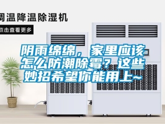 常見(jiàn)問(wèn)題陰雨綿綿，家里應(yīng)該怎么防潮除霉？這些妙招希望你能用上~