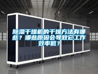 企業(yè)新聞除濕干燥機的干燥方法有哪些？哪些原因會導(dǎo)致它工作效率低？